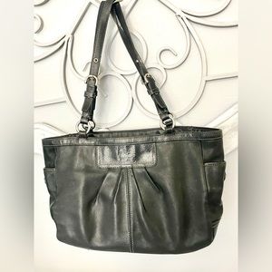 Coach Black Soft Leather Vintage Bag